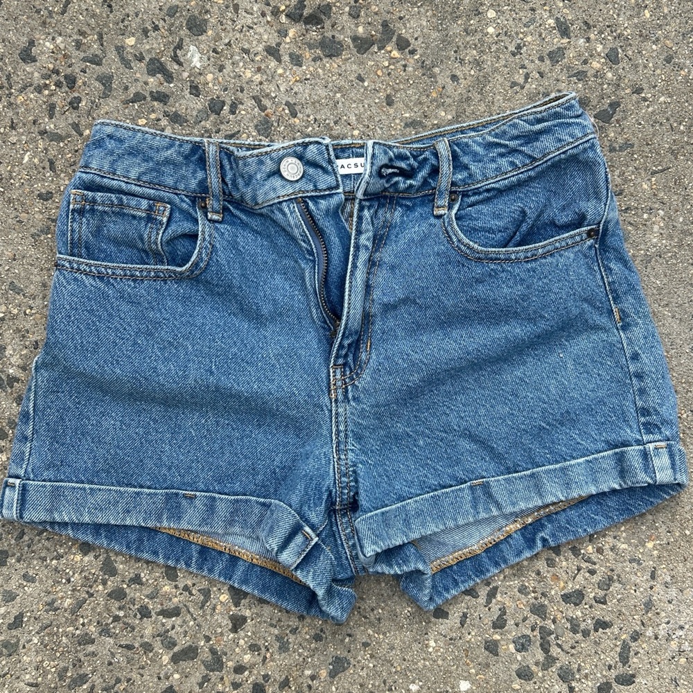 PACSUN Blue Denim Shorts